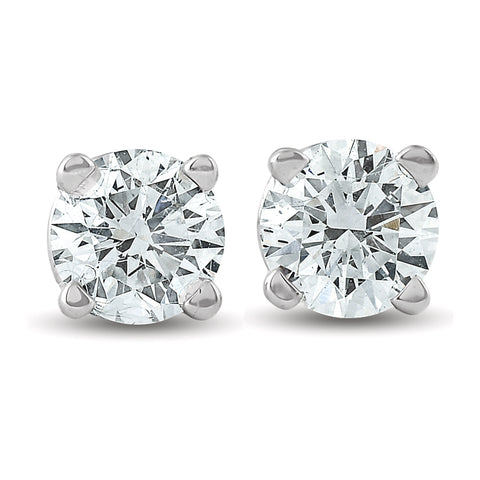 1/3 ctw 14k White Gold Diamond Stud Earrings