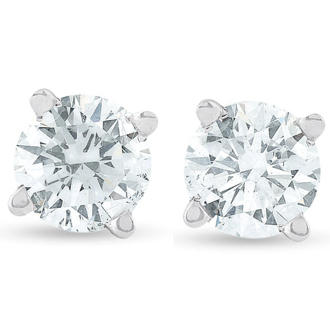 Platinum 1/2 ct Diamond Studs