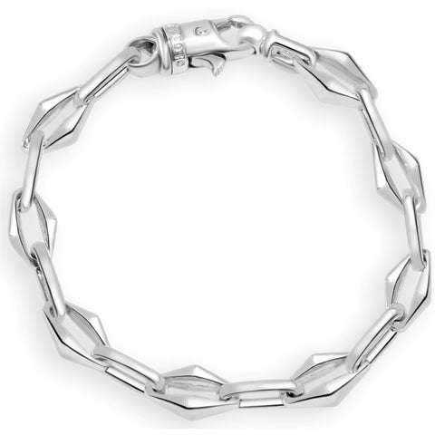 Men's Designer Round Link 14k Gold (40gram) or Platinum (65gram) 6-8.5mm Bracelet 8.25"