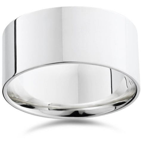 10mm Flat High Polished Wedding Band 950 Platinum