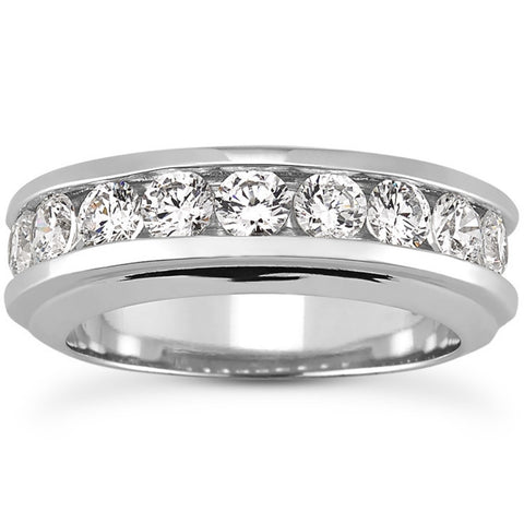 Men's 1.80 Ct T.W. Diamond Ring 10k White Gold