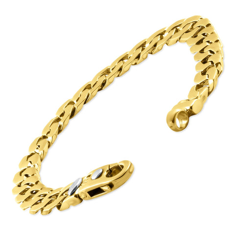 Men's Curb Link 14k Gold (42gram) or Platinum (67gram) 7.5mm Bracelet 8.5"