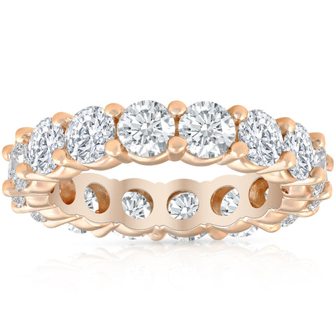 5ct Diamond Eternity Ring 14K Rose Gold