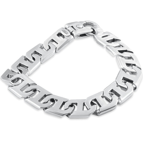 Men's Heavy Mariner Link 14k Gold (86gram) or Platinum (138gram) 14.5mm Bracelet 9"