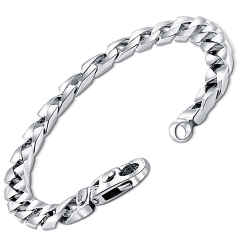 Men's Curb Link 14k Gold (43gram) or Platinum (70gram) 8mm Bracelet 8.5"