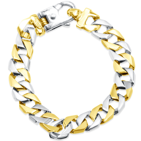 Men's Cuban Link 14k Gold (62gram) or Platinum (99gram) 12.5mm Bracelet 8.5"