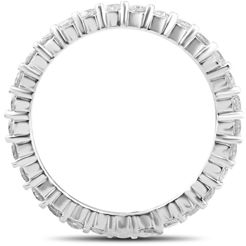 Round Brilliant Cut Ring 1.00 ctw Diamond Platinum Eternity Band