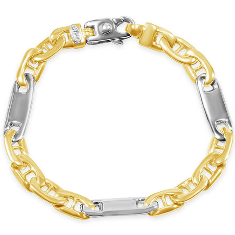 Men's Marine Link 14k Gold (34gram) or Platinum (55gram) 8.5mm Bracelet 8.5"