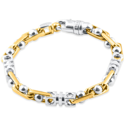 Men's Desighner Mariner Link 14k Gold (53gram) or Platinum (85gram) 7.5mm Bracelet 8"