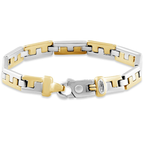 Men's Link 14k Gold (48gram) or Platinum (77gram) 7.5mm Bracelet 8.5"