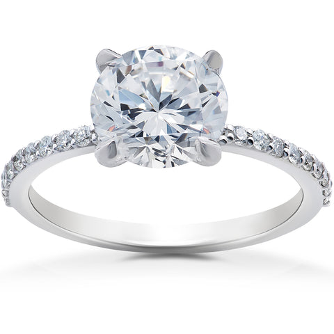 2 1/4 ct Lab Grown Diamond Sophia Engagement Ring 14k White Gold (GH,VS2-SI1)