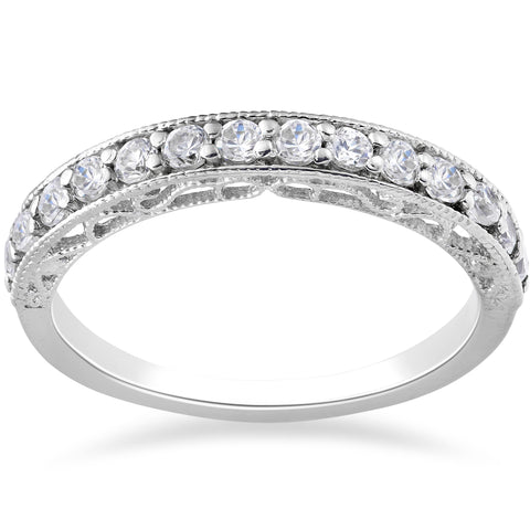 G SI 1/2ct Vivian Lab Grown 100% Diamond   Wedding Ring 14k White Gold