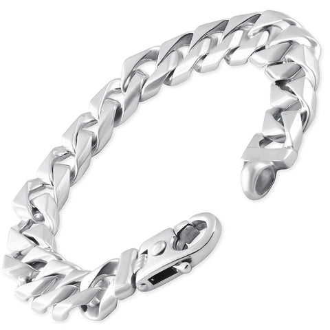 Men's Cuban Link 14k Gold (112gram) or Platinum (180gram) 13.5mm Bracelet 8.5"