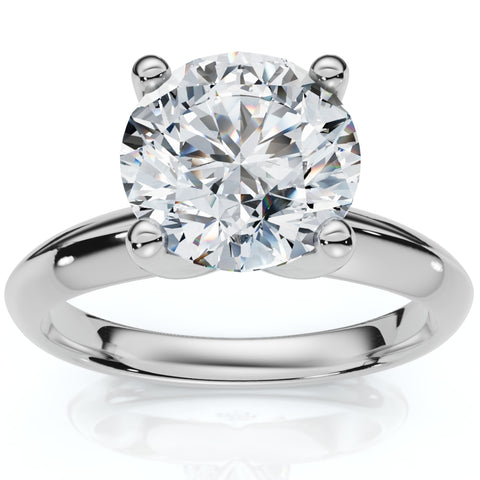 Certified 2.60Ct Solitaire Diamond Engagement Ring Gold or Platinum Lab Grown