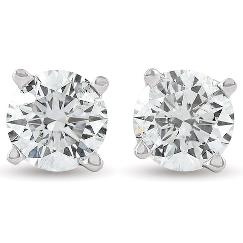 3/4ct Diamond Studs 14K White Gold