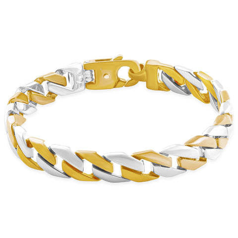 Men's Curb Link 14k Gold (46gram) or Platinum (74gram) 10mm Bracelet 8.25"