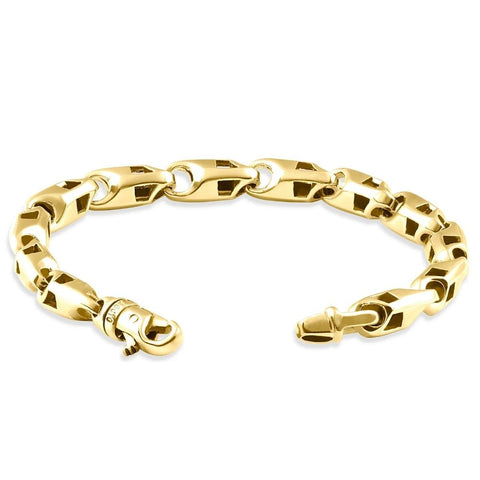 Men's 14k Gold (53gram) or Platinum (86gram) 7.5mm Link Bracelet 8.5"