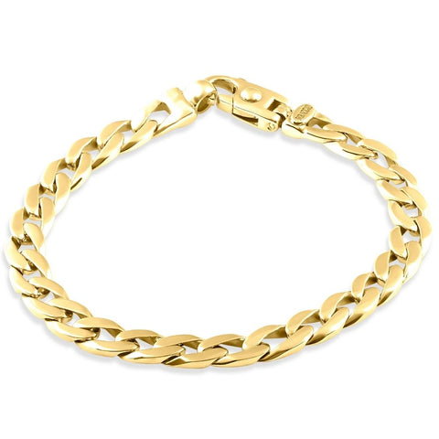 Men's Cuban 14k Yellow Gold 30 grams 8mm Link Bracelet 8.25"