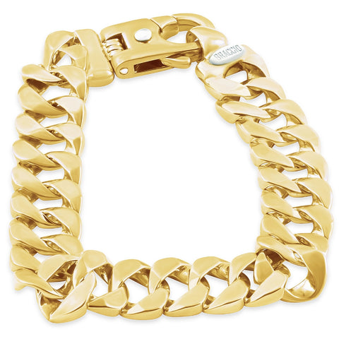 Men's Cuban Link 14k Gold (59gram) or Platinum (112gram) 14mm Bracelet 9.5"