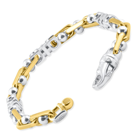 Men's Desighner Mariner Link 14k Gold (53gram) or Platinum (85gram) 7.5mm Bracelet 8"