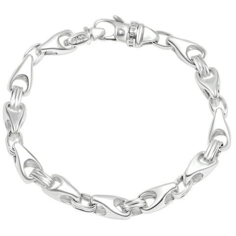 Men's Designer Seed Link 14k Gold (50gram) or Platinum (81gram) 8mm Bracelet 8.5"