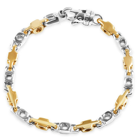 Men's Link 14k Gold (44gram) or Platinum (62gram) 5.5mm Bracelet 8.5"