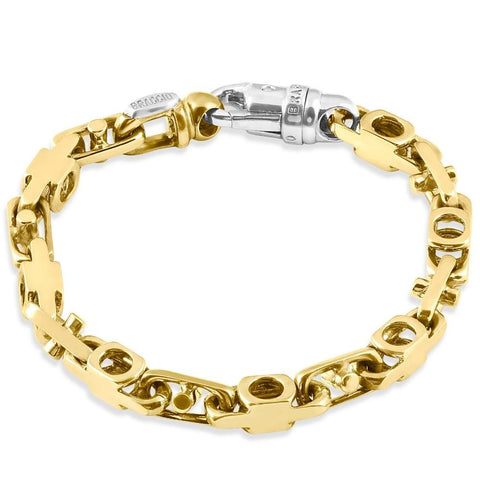 Men's Designer Mariner 14k Gold (41gram) or Platinum (66gram) 7mm Link Bracelet 8"