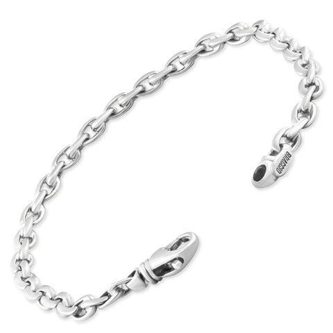 Men's Round Link 14k Gold (19gram) or Platinum (29gram) 5mm Bracelet 8.5"