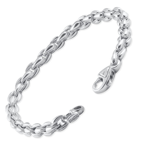 Men's Designer Cable Link 14k Gold (38gram) or Platinum (61gram) 6.5mm Bracelet 8.5"