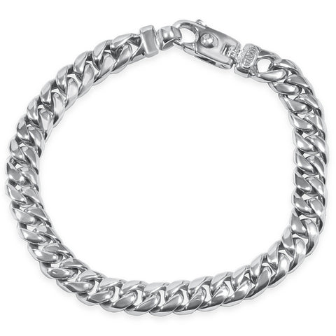 Men's Cuban Link 14k Gold (59gram) or Platinum (95gram) 9mm Bracelet 8.5"