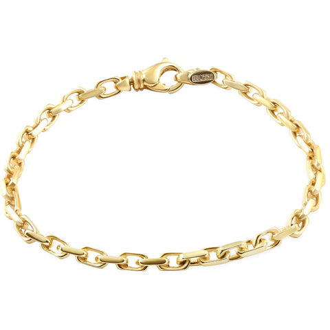 Men's Link 14k Gold (33gram) or Platinum (53gram) 6.5mm Bracelet 8.5"