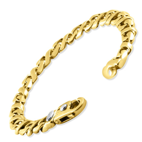 Men's Mariner Infinity Link 14k Gold (37gram) or Platinum (60gram) 7.5mm Bracelet 8.5"