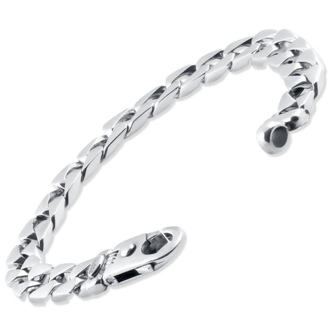 Men's Link 14k Gold (50gram) or Platinum (81gram) 10.5mm Bracelet 9.5"