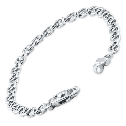 Men's Designer Mariner Link 14k Gold (20gram) or Platinum (33gram) 6mm Bracelet 8.5"