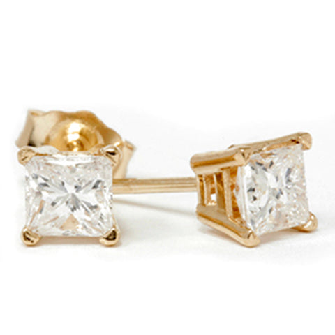 3/4ct Diamond Studs 14K Yellow Gold