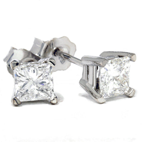 1ct Diamond Studs 14K White Gold