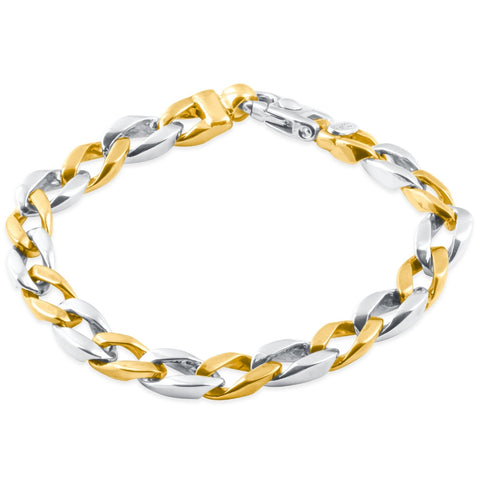 Men's Cuban Link 14k Gold (45gram) or Platinum (72gram) 8mm Bracelet 8.25"