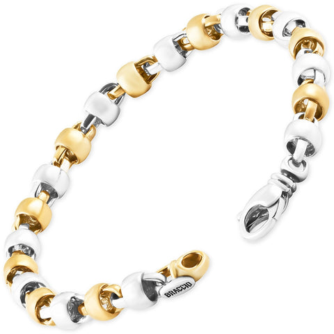 Men's Designer Link 14k Gold (32gram) or Platinum (51gram) 6.5mm Bracelet 8.5"