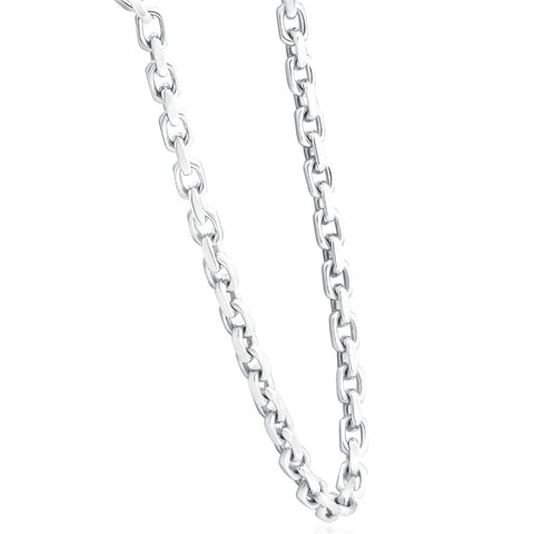 Men's 14k Gold (98gram) or Platinum (184gram) 7mm Link Chain Necklace 24"