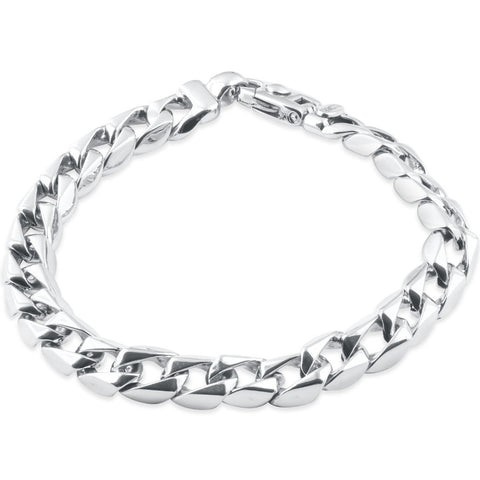 Men's Curb Link 14k Gold (46gram) or Platinum (74gram) 9.5mm Bracelet 8"