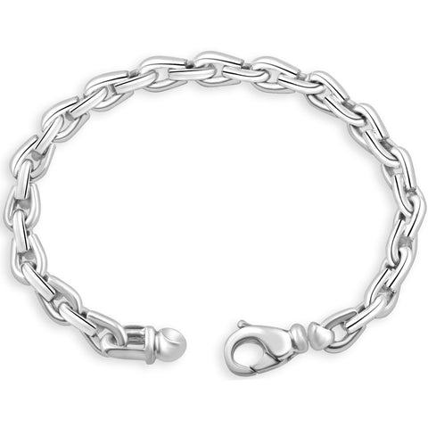 Men's 14k Gold (47gram) or Platinum (87gram) 7.5mm Link Bracelet 8.5"