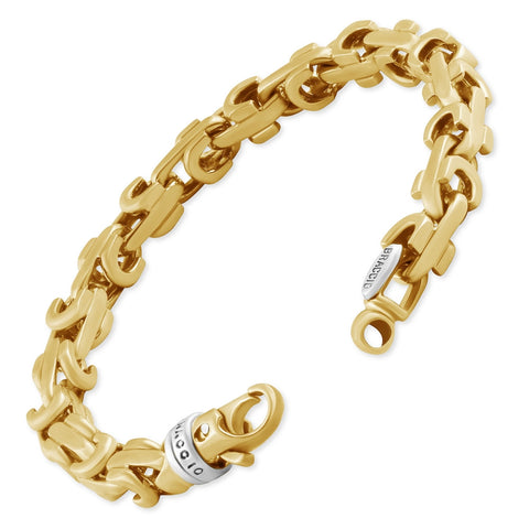 Men's Link 14k Gold (55gram) or Platinum (89gram) 7.5mm Bracelet 8.5"