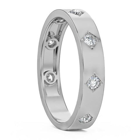 1/4Ct Diamond Wedding Ring Anniversary Band in White, Yellow, or Rose Gold