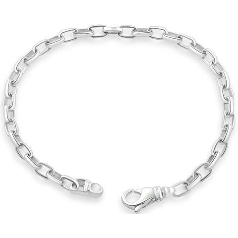 Men's 14k Gold (14gram) or Platinum (20gram) 5mm Link Bracelet 8.5"