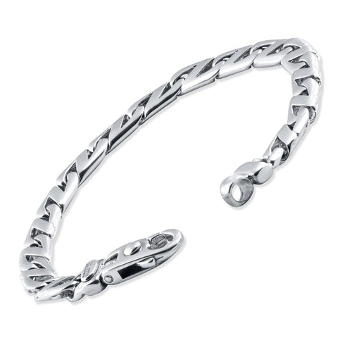 Men's Z Shape Mariner Link 14k Gold (36gram) or Platinum (58gram) 5.5mm Bracelet 8.5"