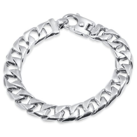 Men's Curb Link 14k Gold (63gram) or Platinum (101gram) 10.5mm Bracelet 8.5"