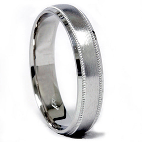 4mm 950 Platinum Comfort Fit Wedding Band