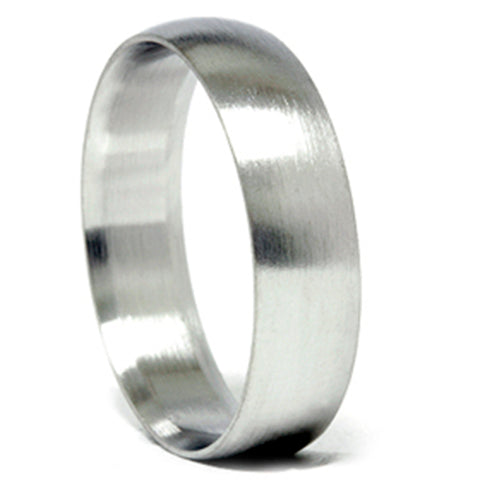 Mens Solid 14k White Gold 6mm Designer Chad Ra Wedding Band Ring