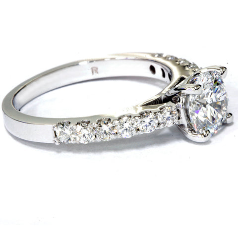 3.50Ct Diamond Engagement Ring Solitaire 14K White Gold Lab Grown (GH/VS2-SI1)