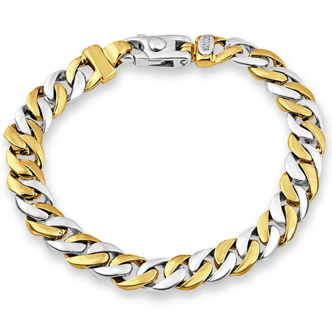 Men's Cuban Link 14k Gold (38gram) or Platinum (51gram) 8mm Bracelet 8.5"